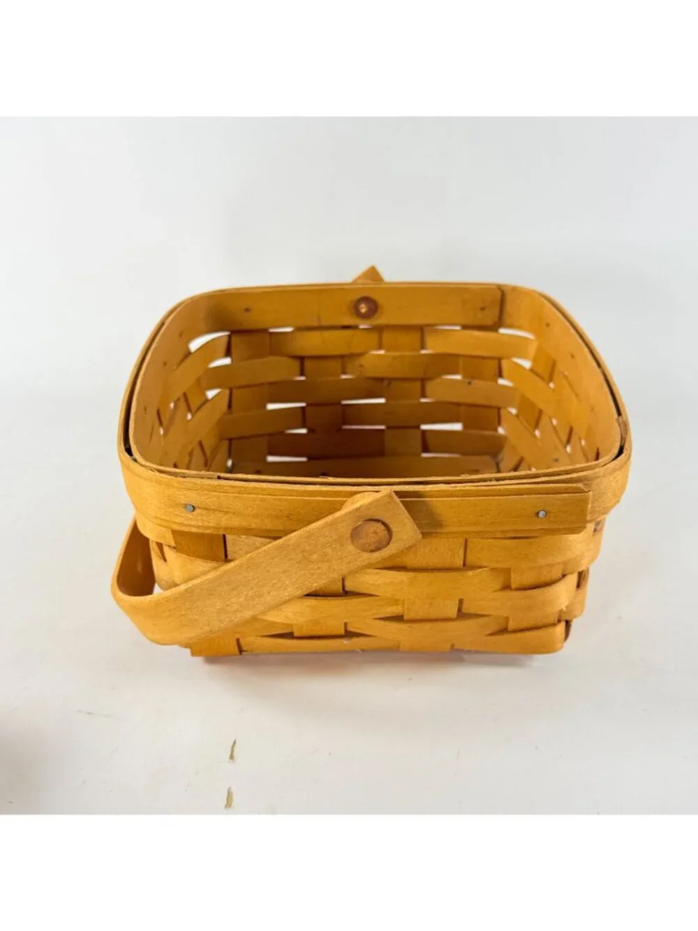 Longaberger 1996,2001 & 2002 Hand Woven Wooden Baskets Square & Rectangular USA